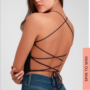 LuLu’s Black Crop Top